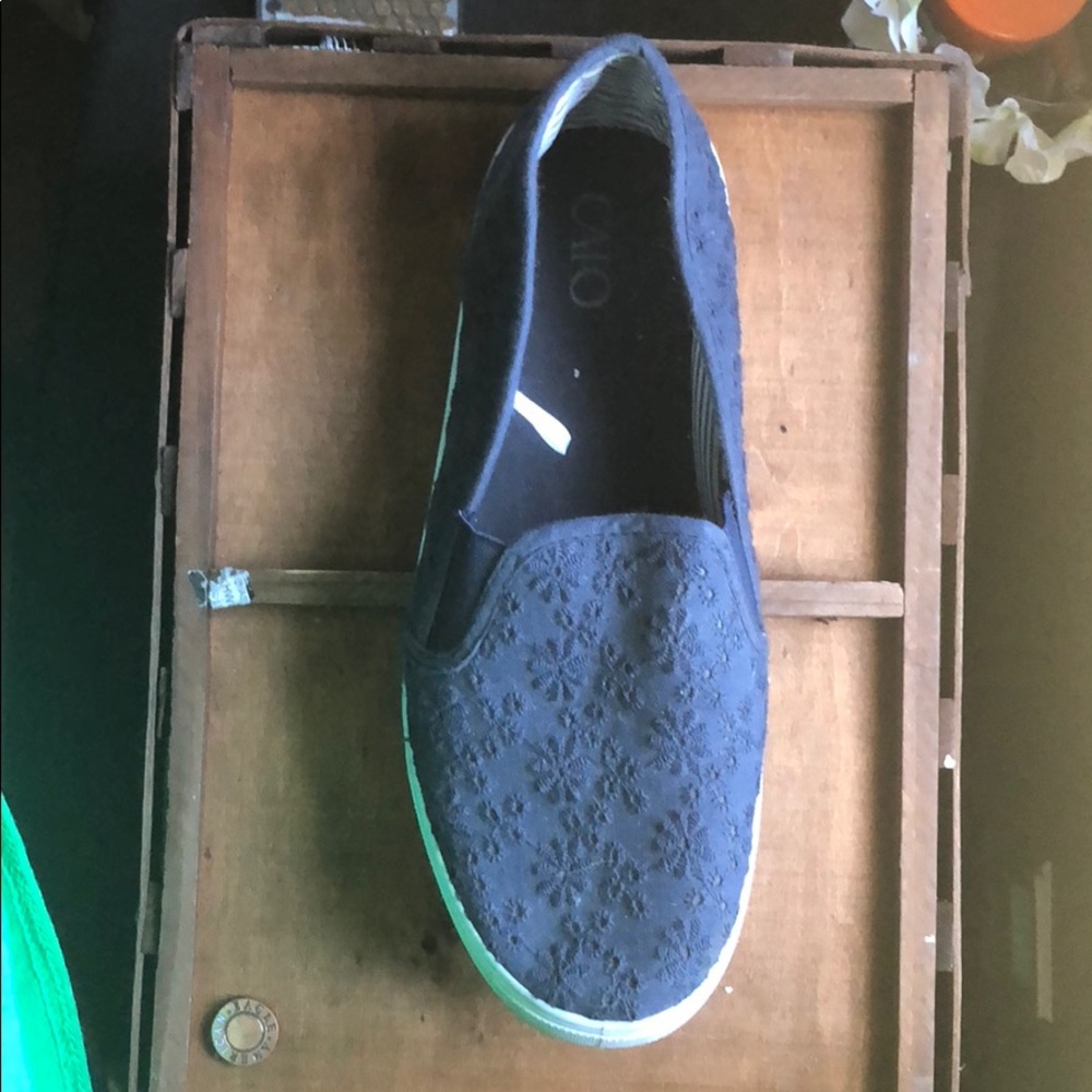 CATOS blue slip on shoes